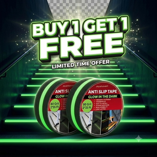 Stepzor Anti Slip Tape 5 Meter  (Set of 2 – Black & Neon Green)