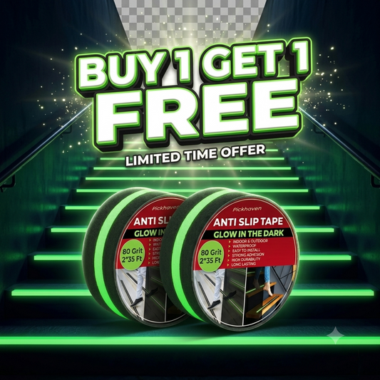 Stepzor Anti Slip Tape 5 Meter  (Set of 2 – Black & Neon Green)